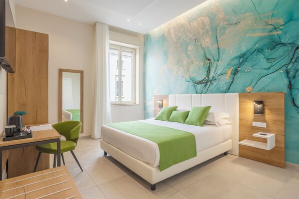 Superior Double Room, Non Smoking, City View | In-room safe, individually decorated, individually furnished, desk - Julia's Boutique Rooms (Palermo)