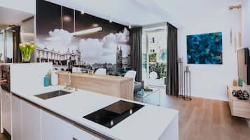 Exclusieve suite, uitzicht op tuin | Privékeuken