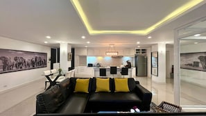 Apartment, 3 Bedrooms, Accessible, Balcony | Living area