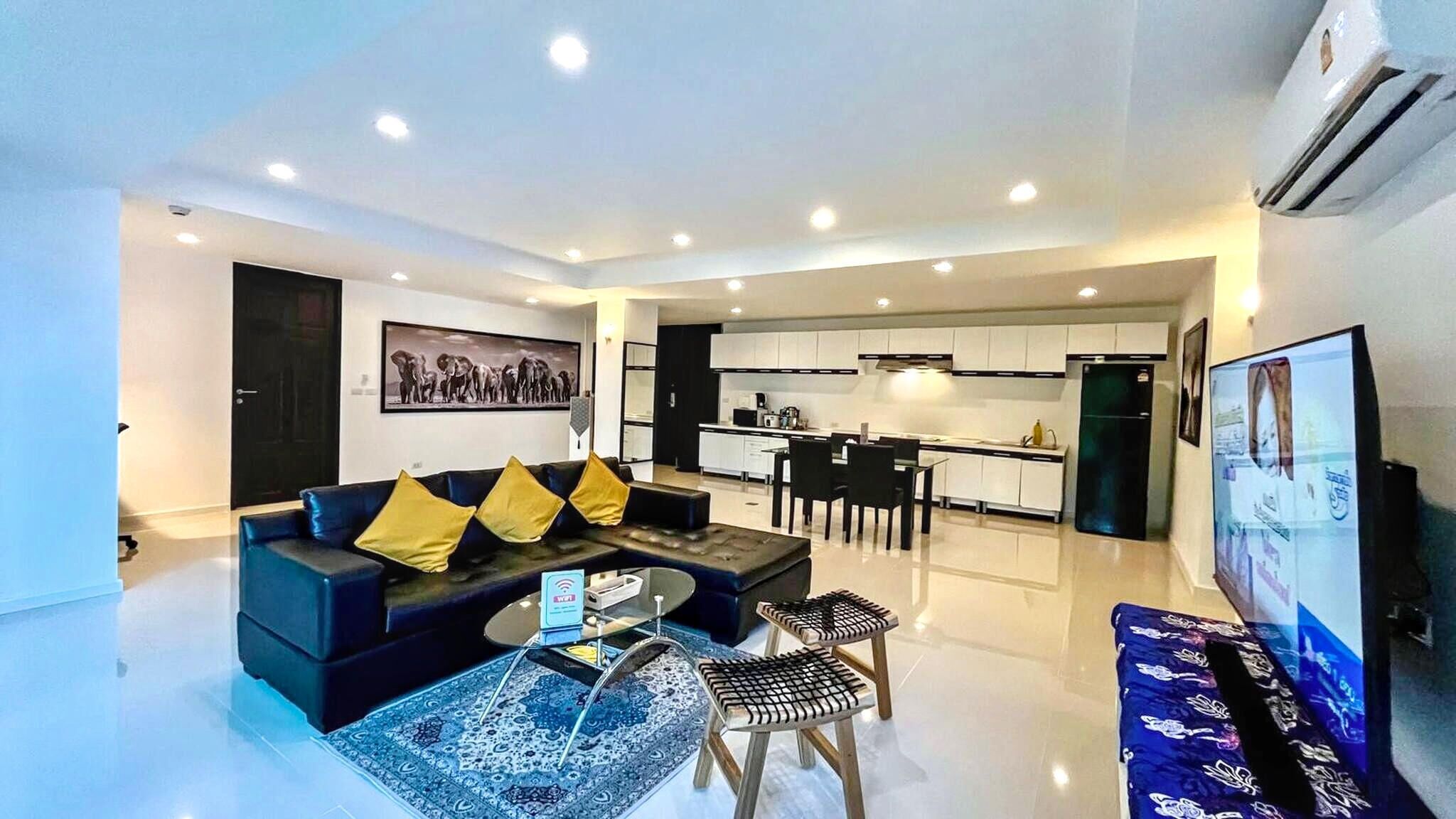 Departamento, 2 habitaciones, con acceso para personas discapacitadas, balcón | Sala de estar