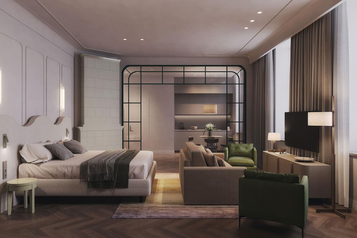 Studio (Apartment) | In-room safe, desk, laptop workspace, blackout drapes