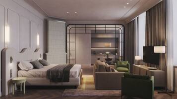 Studio (Apartment) | In-room safe, desk, laptop workspace, blackout drapes