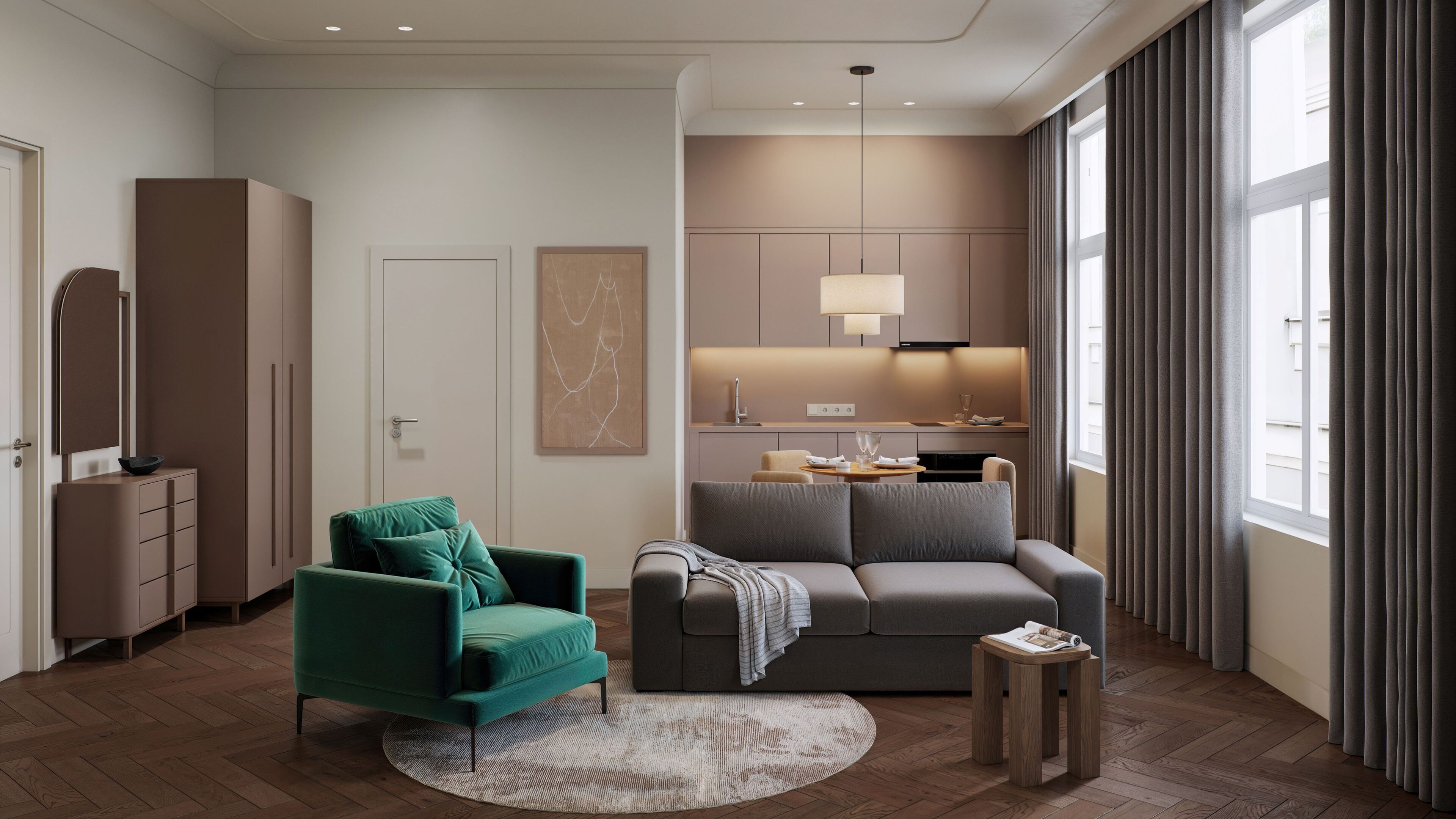 Cofres nos quartos, escrivaninha, espaço de trabalho para notebook