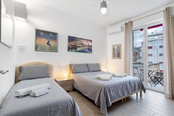 2 habitaciones, tabla de planchar con plancha y wifi 