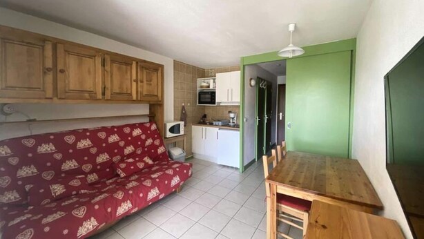 Interior - Les Deux Alpes - Cozy Studio at the Foot of the Slopes With South-facing Balcony, View of La Muzelle (Les Deux Alpes)