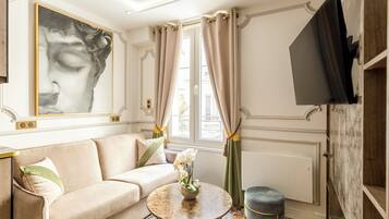 Departamento | Área de sala de estar | Smart TV, Netflix, servicios de streaming y oficina