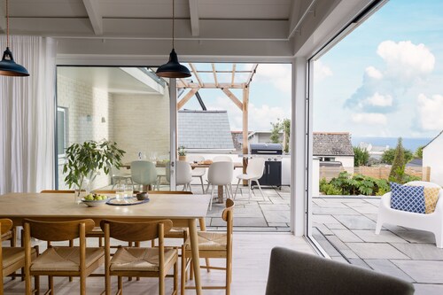 Brennik House - Port Isaac - coastal chic interiors with outdoor sauna