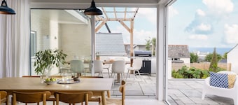 Brennik House - Port Isaac - coastal chic interiors with outdoor sauna