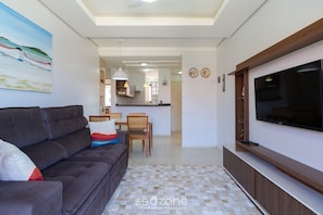 Appartement | Coin séjour | TV connectée de 32 pouces avec chaînes numériques