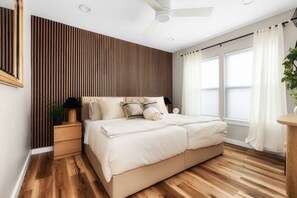 4 soverom, strykejern/-brett, wi-fi (inkludert) og sengetøy