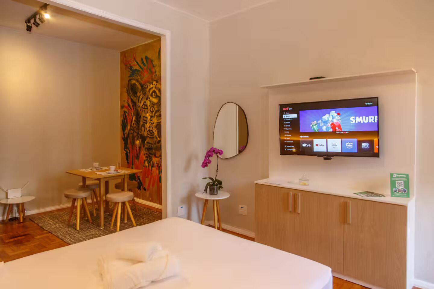 1 soverom, strykejern/-brett, wi-fi og sengetøy