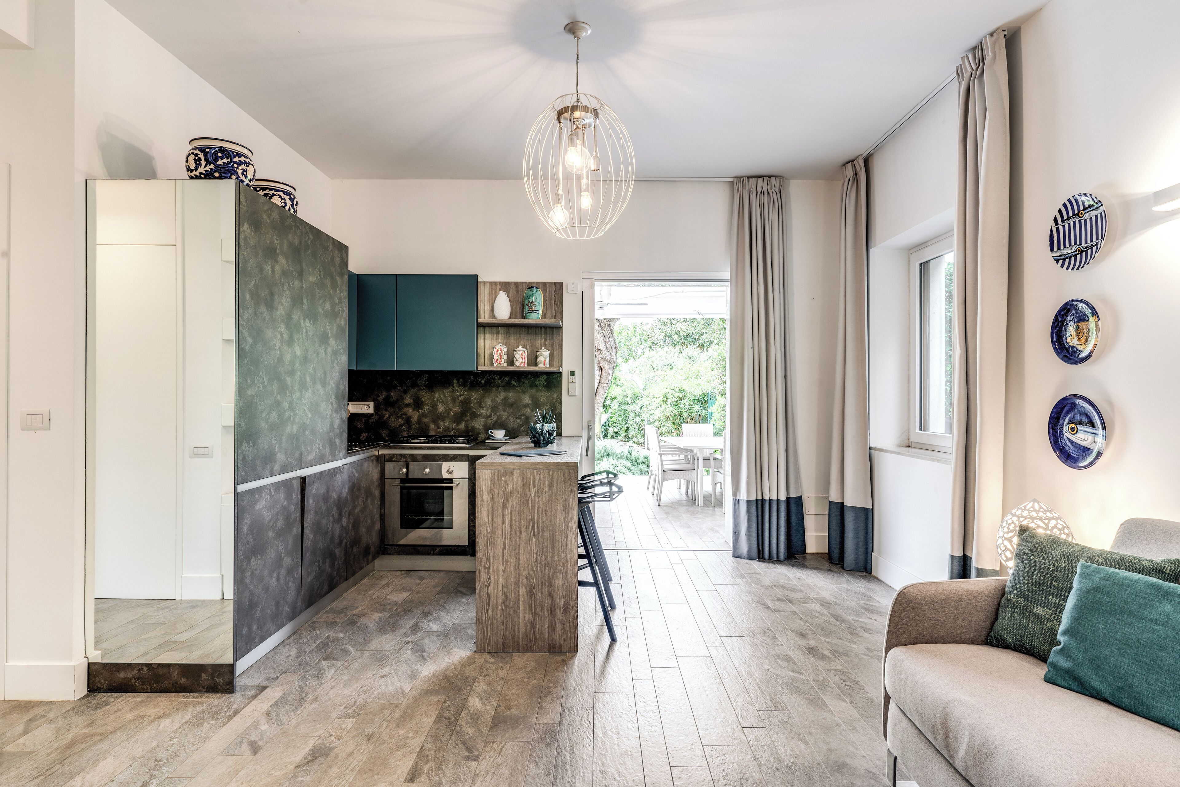 Apartment, Private Pool | Living area | Flat-screen TV