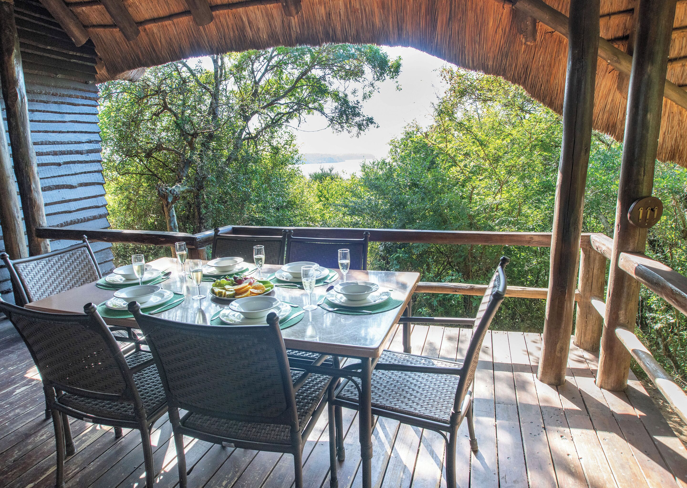 Standaard chalet, 2 slaapkamers | Uitzicht op het meer