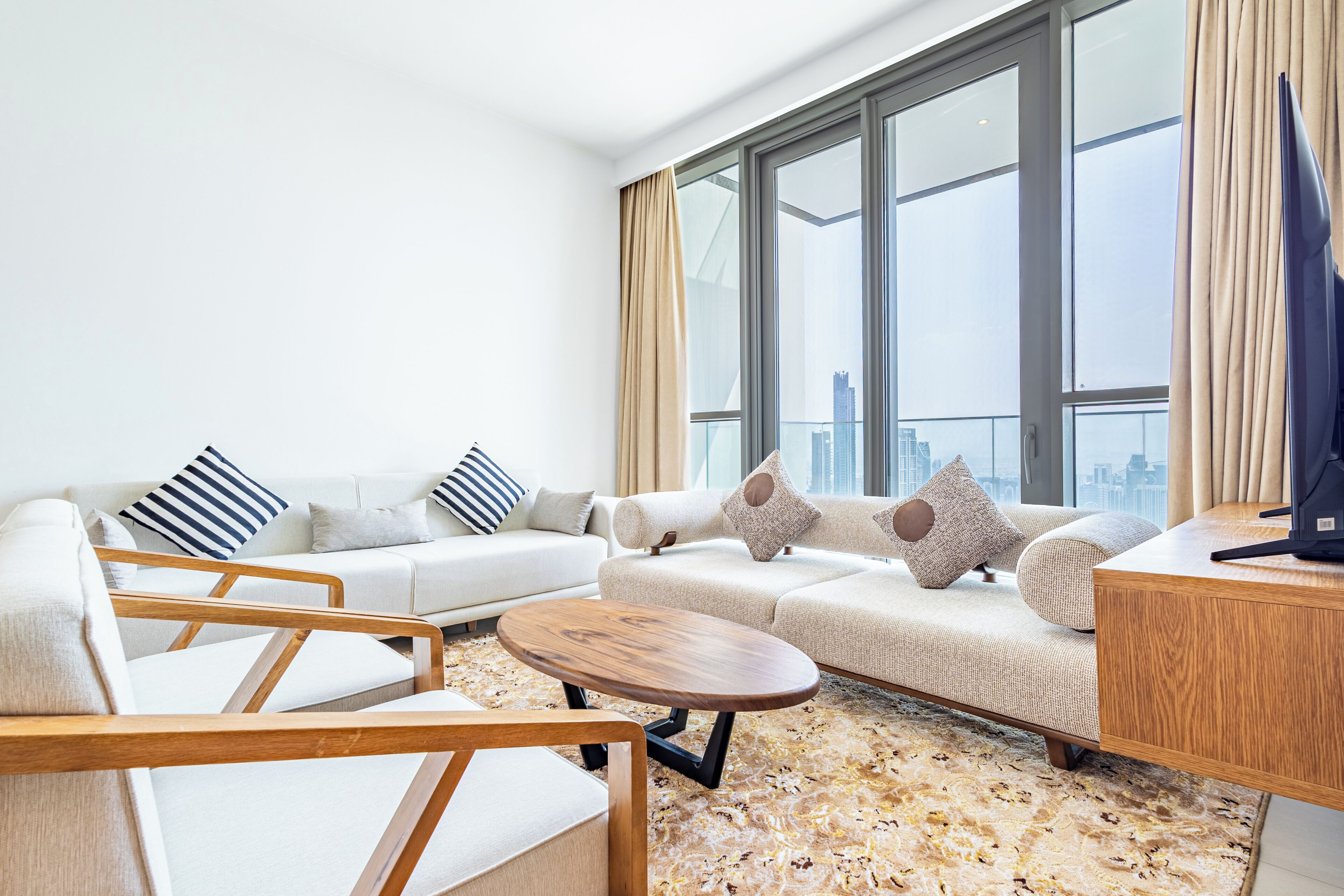 En 55-tommers LED-TV med digitale kanaler