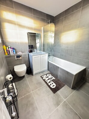 Towels, soap, toilet paper