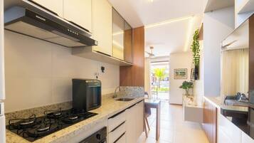 Basic-Apartment | Eigene Küche | Kochgeschirr/Geschirr/Besteck