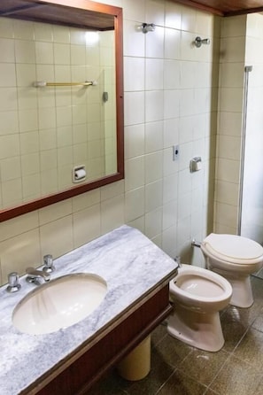 Towels, soap, shampoo