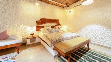 Luxury Double Room, Pool View | In-room safe, desk, blackout curtains