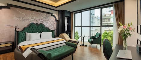 Executive tweepersoonskamer, uitzicht op de stad | Een bureau, gratis wifi