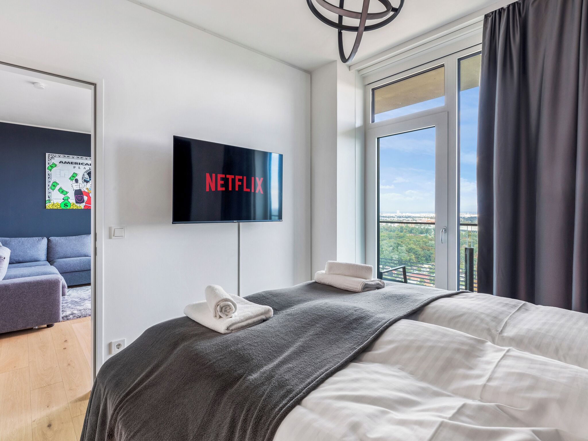 Deluxe Penthouse, 2 Bedrooms, Pool Access, City View | Premium bedding, individually decorated, individually furnished