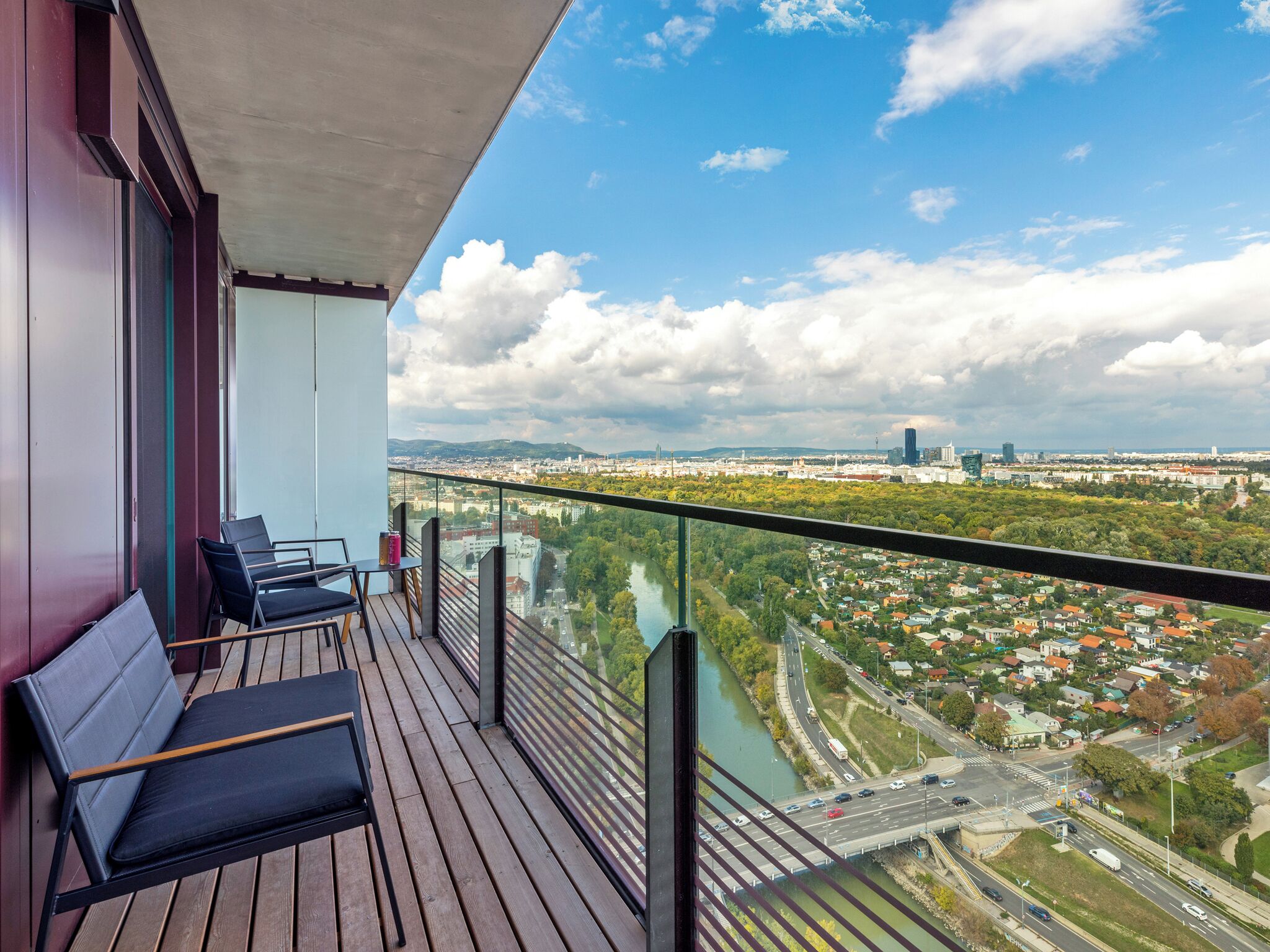 Blick von der Unterkunft