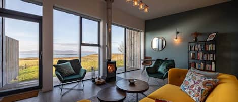 Télévision, cheminée