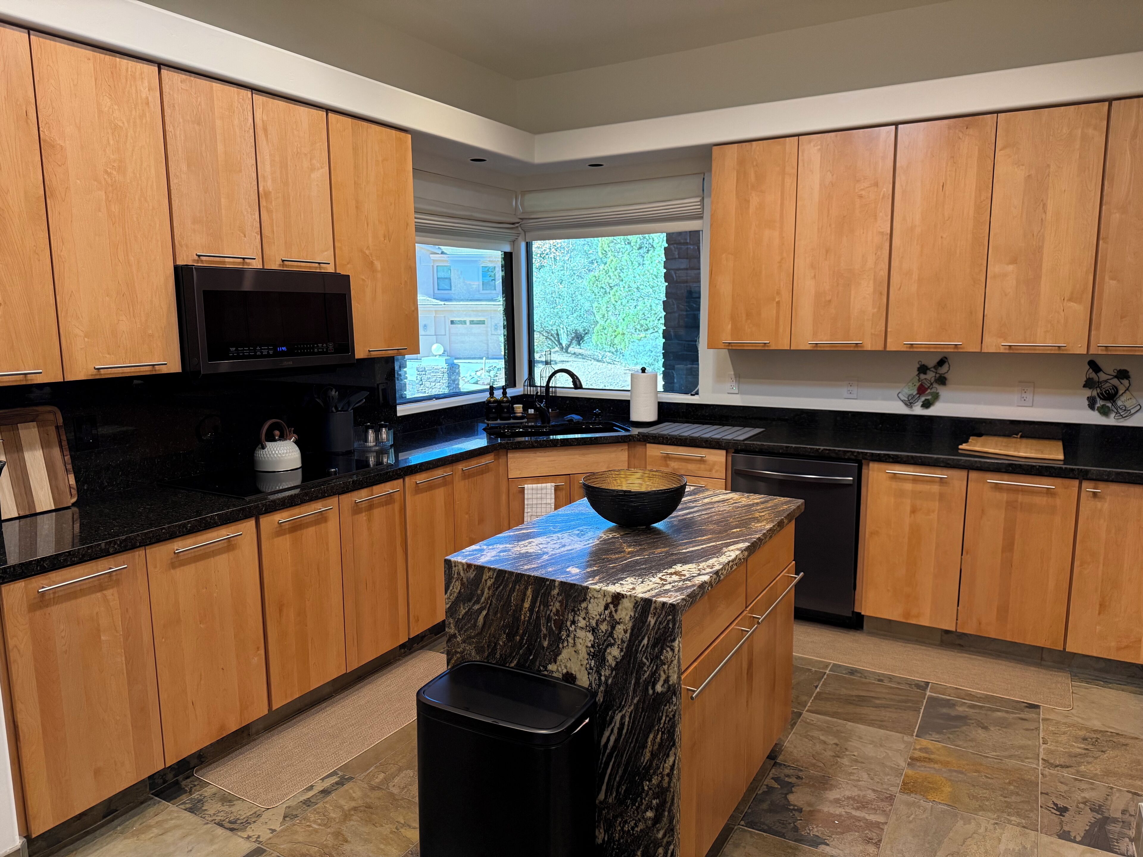 Microwave, oven, stovetop, dishwasher