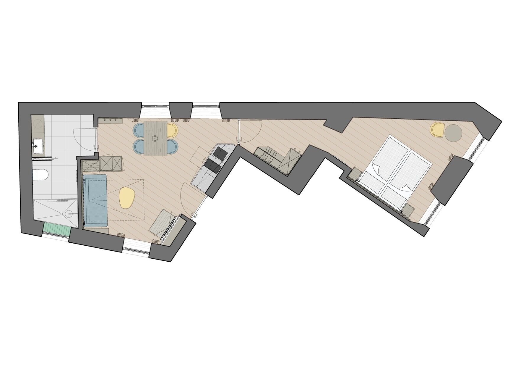 مخطط تصميم الطابق