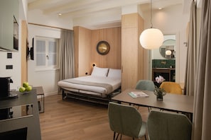 Deluxe Apartment, 1 King Bed with Sofa bed, Non Smoking, Kitchen | Living area | Smart TV - AMIRA Ca' Argento Premium Apartments (Trieste)