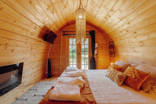 1 makuuhuone, vuodevaatteet