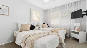 4 habitaciones, internet y ropa de cama 