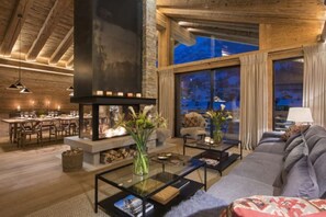 Chalet, 6 Bedrooms, Accessible, Smoking | Dining room - Chalet With Indoor Pool at the Verrand (Pre-Saint-Didier)