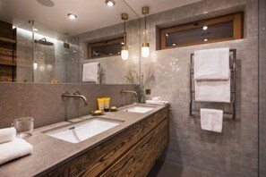 Chalet, 6 Bedrooms, Accessible, Smoking | Bathroom - Chalet With Indoor Pool at the Verrand (Pre-Saint-Didier)