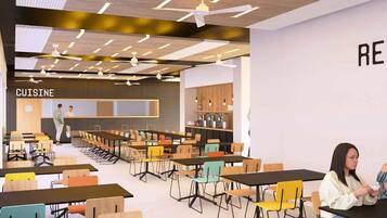 Shared fridge, microwave