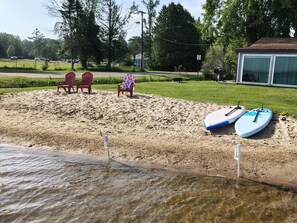 Beach - Charming cabin with lake and dock access in Houghton Lake (Houghton Lake)