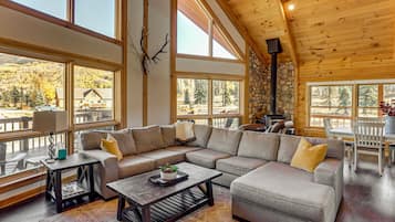 TV, fireplace, video games, ping pong
