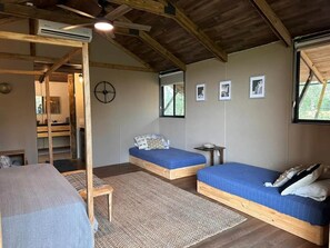 1 غرفة نوم وواي فاي وملاءات أسرّة