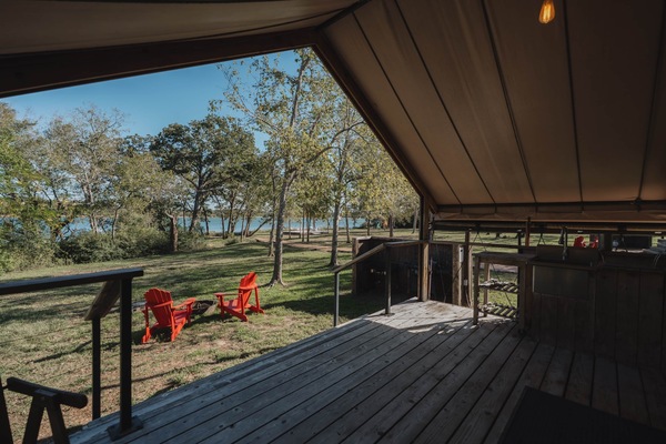 Front deck view