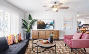 Smart TV, DVD player, stereo, computer monitors