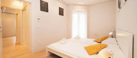 2 bedrooms, iron/ironing board, travel crib, WiFi