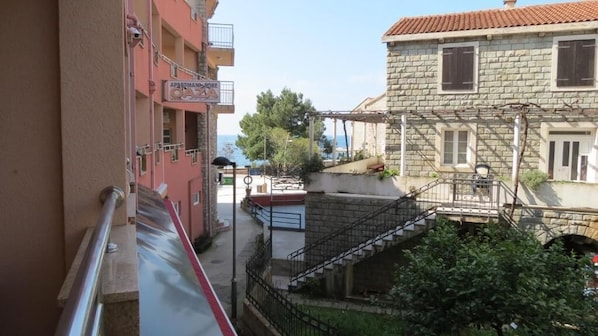 Comfort Triple Room, Balcony, Sea View | View from room - Beachfront Apartments Oaza (Petrovac)