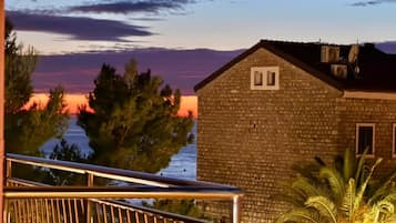 Vue depuis lâhĂ©bergement