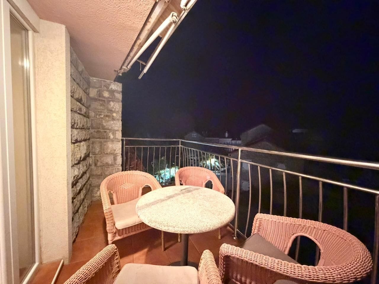 Comfort studio, balkon, uitzicht op zee | Terras