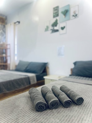 4 bedrooms, internet, bed sheets