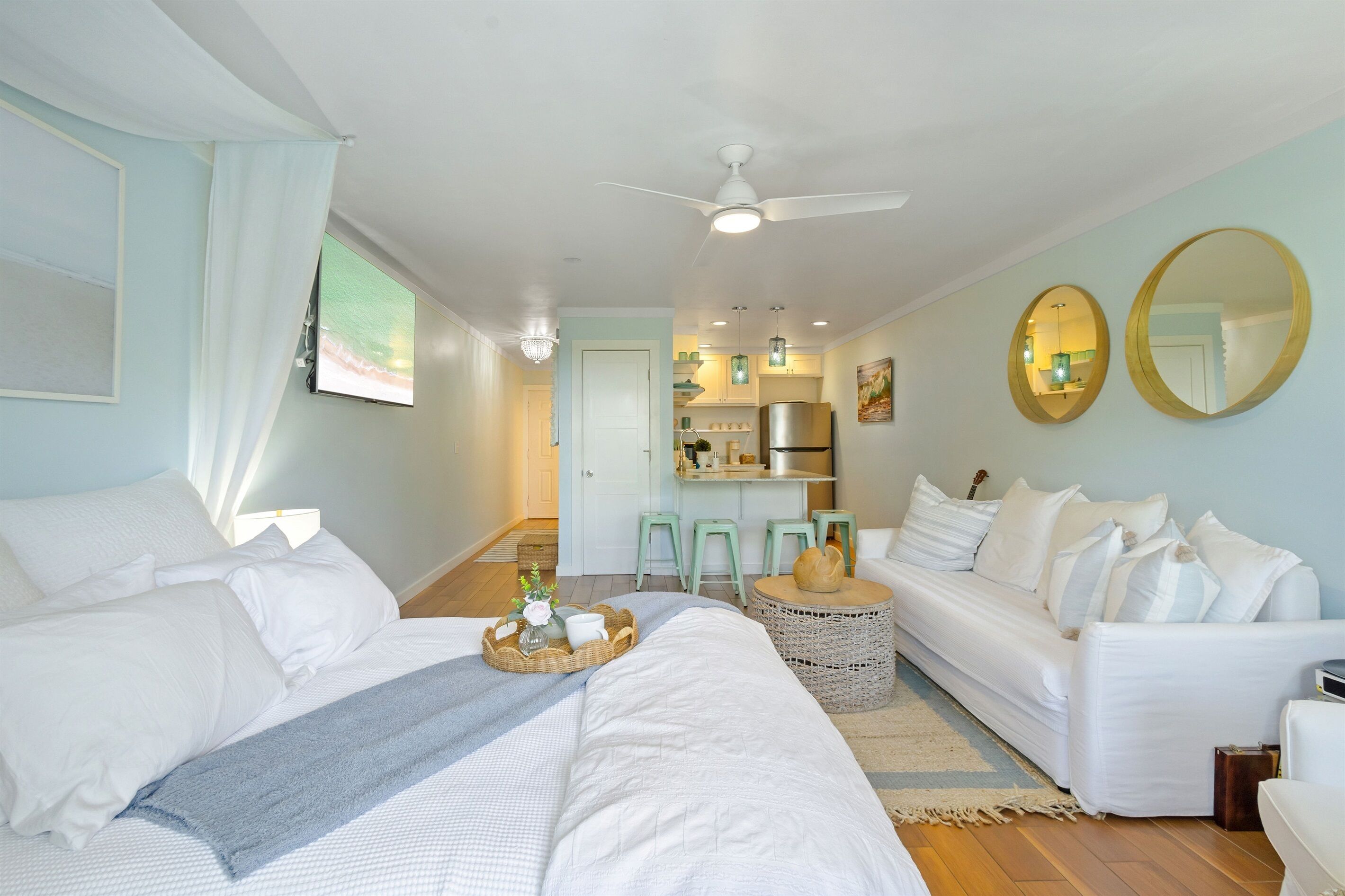 1 bedroom, iron/ironing board, travel crib, free WiFi