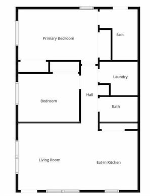 Floor plan - Bright Bay Hideaway • Springs • Pets Welcome (Crystal River)
