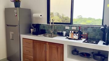 Deluxe-Apartment, Bergblick | Eigene Küche | Großer Kühlschrank, Mikrowelle, Ofen, Herdplatte