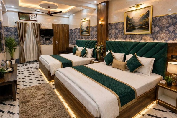 Premium bedding, down duvets, memory-foam beds, free WiFi