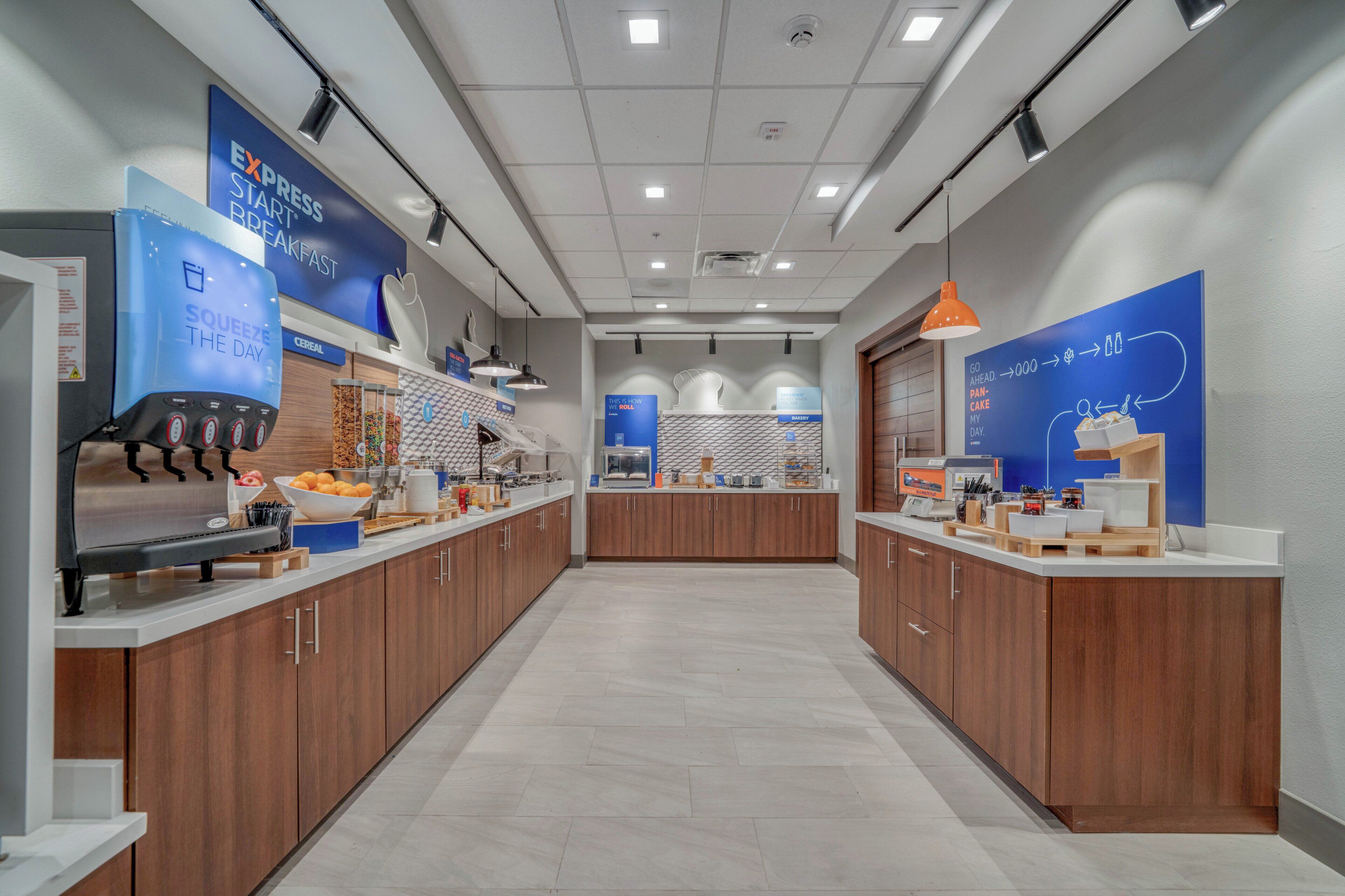 Free daily self-service breakfast 