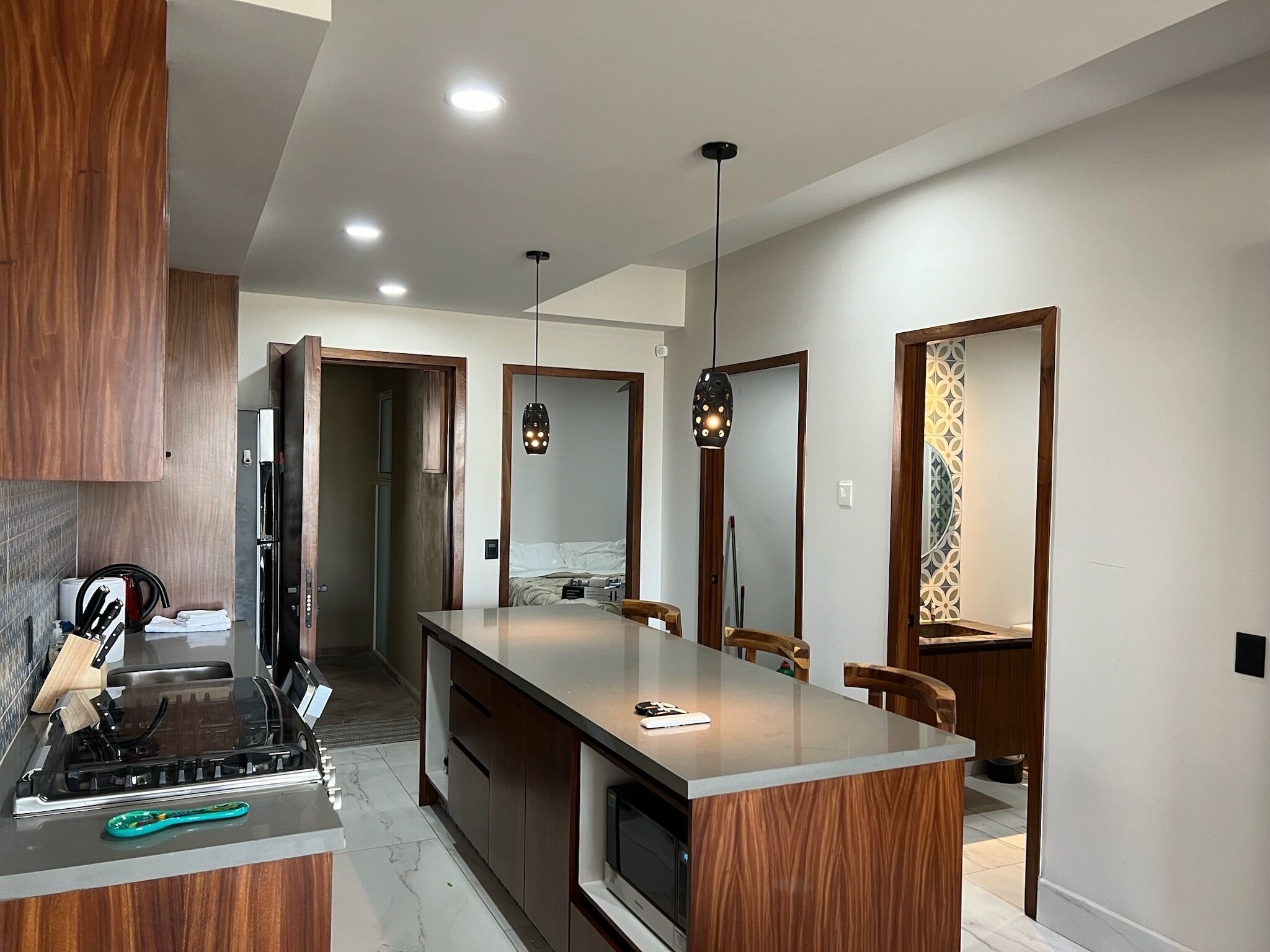 Microwave, oven, stovetop, dishwasher